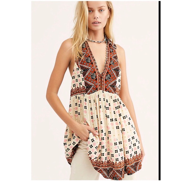 Free People Tops - Free People Mixed Print Tunic